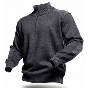 Vintage 2005 GAP Men's navy blue Half Zip Mock Neck Sweater XXL Cotton Blend